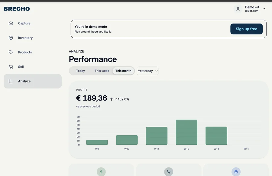 Track Profit & Revenue