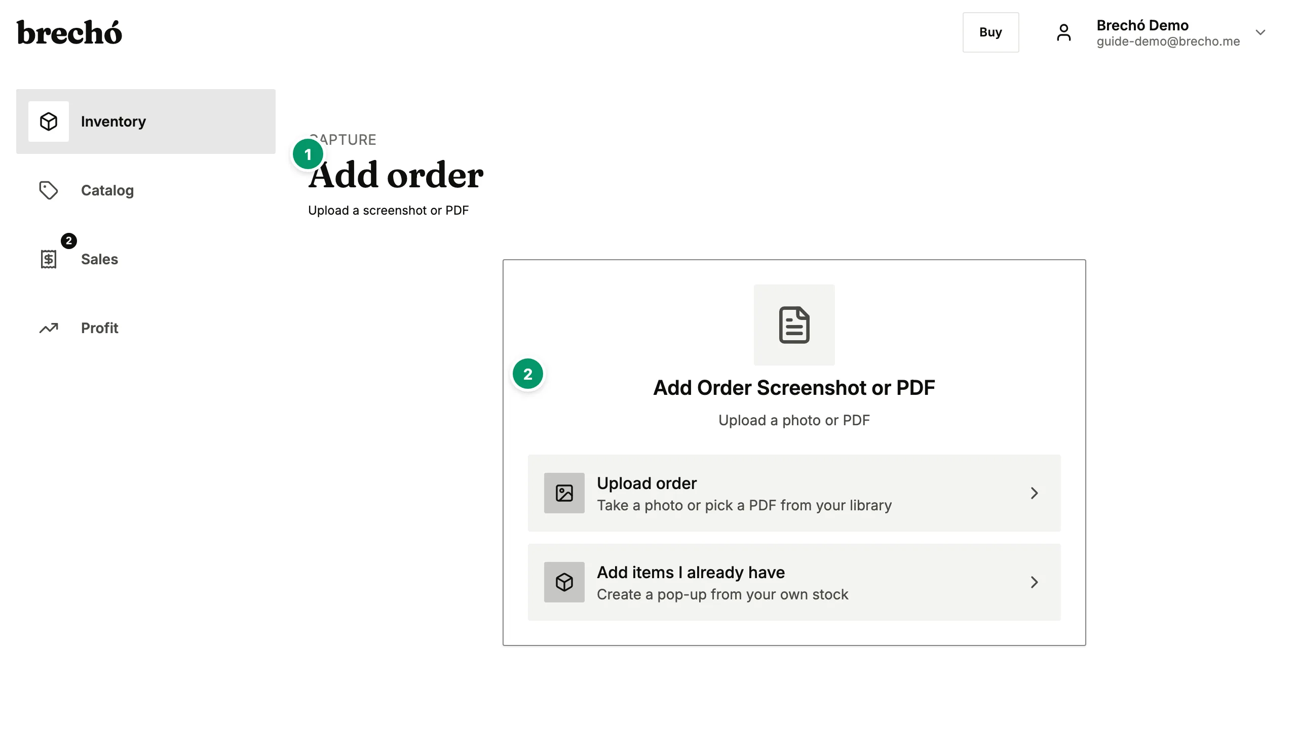 AI receipt capture for secondhand shops — AliExpress and Chinese supplier invoice parsed into inventory automatically