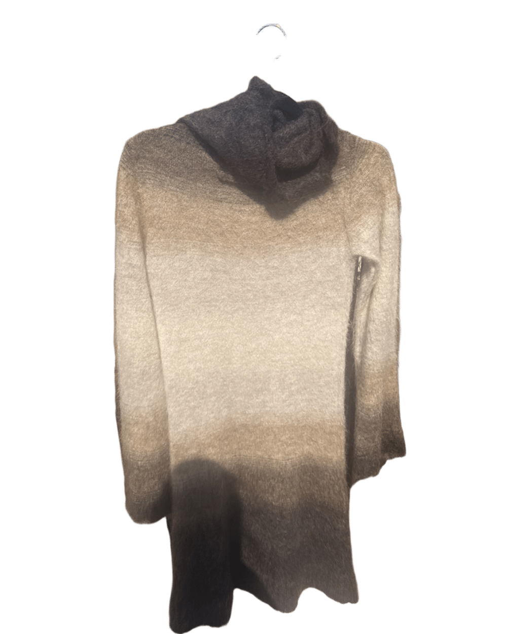 Ombré Brown Turtleneck Sweater Brown