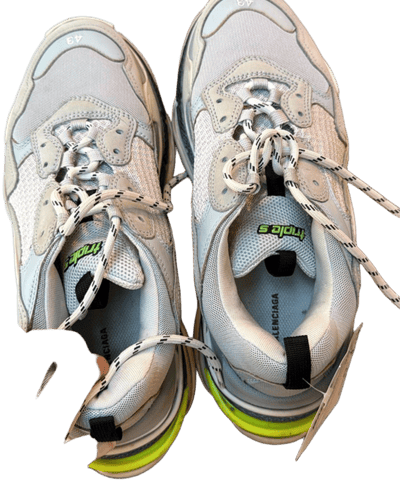 Balenciaga Triple S Sneakers Grey Blue Neon Yellow Grey/Blue/Neon Yellow